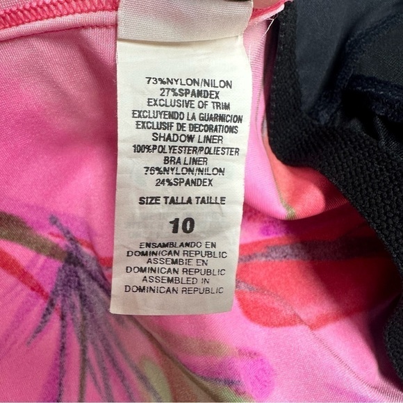 •- Vtg Y2K 90s Neon Swimsuit Cross Back One Piece AA - Picture 13 of 14